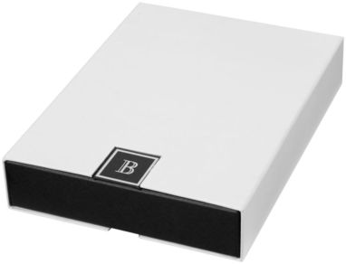 Подарунковий набір ручок, колір суцільний чорний, срібний - 10613300- Фото №3