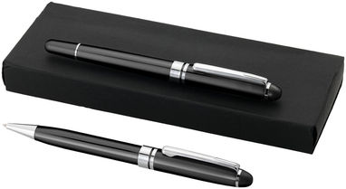 Набор ручек Bristol, цвет сплошной черный - 10614001- Фото №1