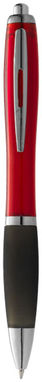 Кулькова ручка Nash, колір червоний, суцільний чорний - 10615500- Фото №1