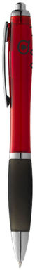 Кулькова ручка Nash, колір червоний, суцільний чорний - 10615500- Фото №2