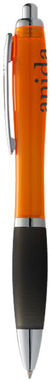 Кулькова ручка Nash, колір оранжевий, суцільний чорний - 10615502- Фото №2