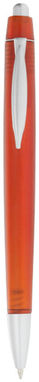 Кулькова ручка Albany, колір червоний прозорий - 10615604- Фото №1