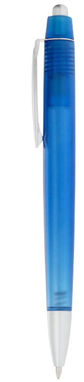 Кулькова ручка Albany, колір синій прозорий - 10615606- Фото №1