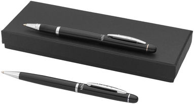 Подарочный набор ручек, цвет сплошной черный - 10620300- Фото №1
