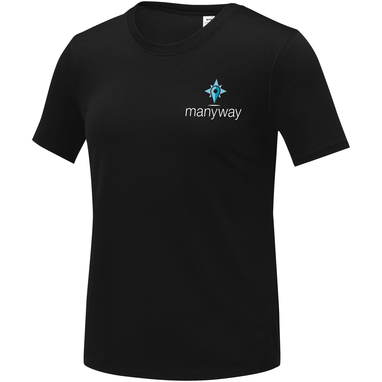 Kratos Женская футболка с короткими рукавами, цвет сплошной черный размер S - 39020901- Фото №2 Kratos Женская футболка с короткими рукавами, цвет сплошной черный размер S - 39020901- Фото №2