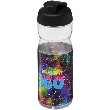 Бутылка спортивная H2O Active Base Tritan, цвет прозрачный, сплошной черный - 21043613- Фото №2