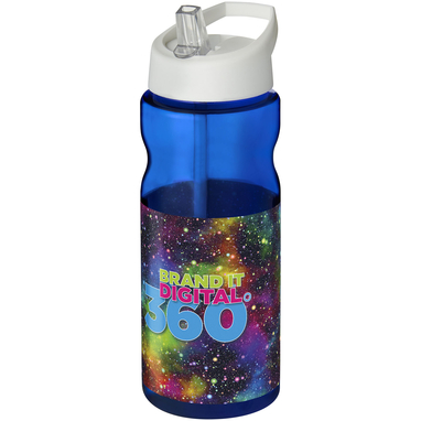 Бутылка спортивная H2O Active Base Tritan, цвет cиний, белый - 21043704- Фото №2
