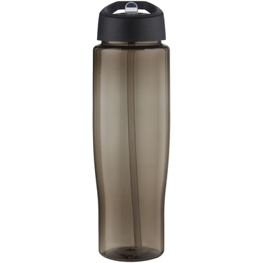 Спортивна пляшка H2O Active® Eco Tempo об'ємом 700 мл з кришкою-носиком, колір суцільний чорний, темно-сірий - 21044990- Фото №3