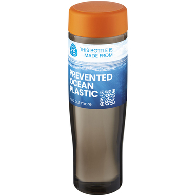 Пляшка для води H2O Active® Eco Tempo об'ємом 700 мл з кришкою, що закручується., колір помаранчевий, темно-сірий - 21045031- Фото №2
