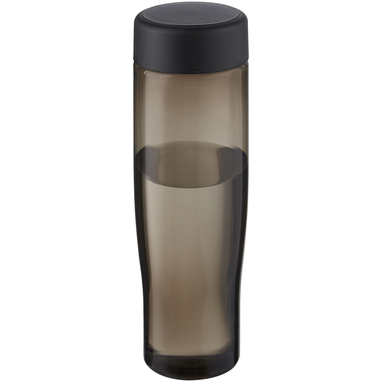 Пляшка для води H2O Active® Eco Tempo об'ємом 700 мл з кришкою, що закручується., колір суцільний чорний, темно-сірий - 21045090- Фото №1