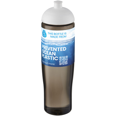 Спортивная бутылка H2O Active® Eco Tempo объемом 700 мл с куполообразной крышкой, цвет белый, темно-серый - 21045101- Фото №2