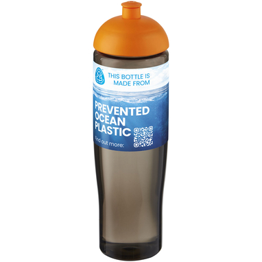 Спортивная бутылка H2O Active® Eco Tempo объемом 700 мл с куполообразной крышкой, цвет оранжевый, темно-серый - 21045131- Фото №2