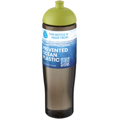 Спортивна пляшка H2O Active® Eco Tempo об'ємом 700 мл із куполоподібною кришкою, колір лайм, темно-сірий - 21045163- Фото №2