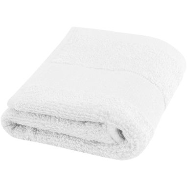 Хлопковое полотенце для ванной Sophia 30x50 см плотностью 450 г/м², цвет белый - 11700001- Фото №1