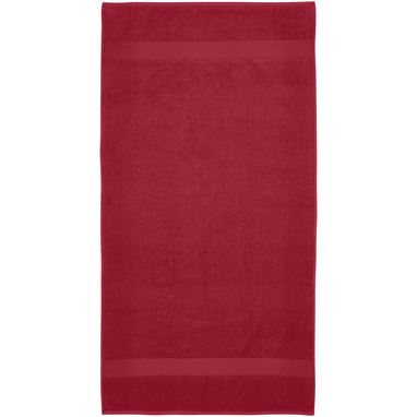 Хлопковое полотенце для ванной Amelia 70x140 см плотностью 450 г/м², цвет красный - 11700221- Фото №3