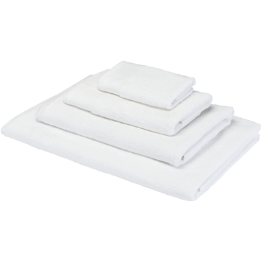 Хлопковое полотенце для ванной Chloe 30x50 см плотностью 550 г/м², цвет белый - 11700401- Фото №4