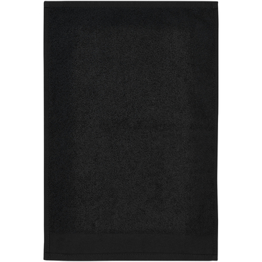 Хлопковое полотенце для ванной Chloe 30x50 см плотностью 550 г/м², цвет сплошной черный - 11700490- Фото №3