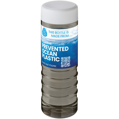 H2O Active® Eco Treble 750 мл пляшка для води, колір темно-сірий, білий - 21048101- Фото №2
