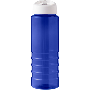 Спортивная бутылка H2O Active® Eco Treble объемом 750 мл с куполообразной крышкой, цвет cиний, белый - 21048204- Фото №3
