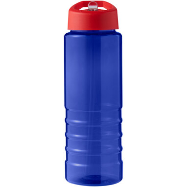 Спортивная бутылка H2O Active® Eco Treble объемом 750 мл с куполообразной крышкой cиний, красный - 21048210- Фото №3