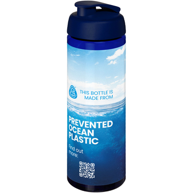 Спортивная бутылка H2O Active® Eco Vibe объемом 850 мл с откидывающейся крышкой, цвет cиний, cиний - 21048305- Фото №2