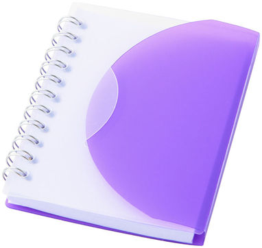 Блокнот Post А7, колір пурпурний, прозорий - 10638702- Фото №1