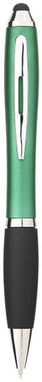 Шариковая ручка-стилус Nash, цвет зеленый, сплошной черный - 10639204- Фото №1