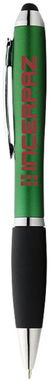 Шариковая ручка-стилус Nash, цвет зеленый, сплошной черный - 10639204- Фото №2