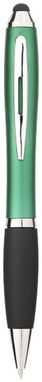 Шариковая ручка-стилус Nash, цвет зеленый, сплошной черный - 10639204- Фото №3
