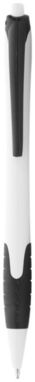 Шариковая ручка Santa Monica, цвет белый, сплошной черный - 10639600- Фото №1