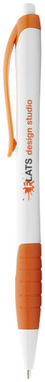 Шариковая ручка Santa Monica, цвет белый, оранжевый - 10639605- Фото №3