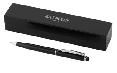 Шариковая ручка-стилус, цвет сплошной черный - 10640800- Фото №1