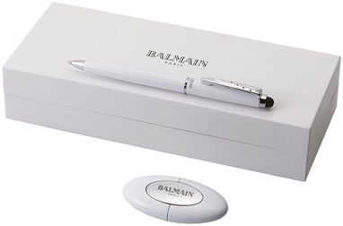 Подарунковий набір ручок, колір білий - 10640901- Фото №1