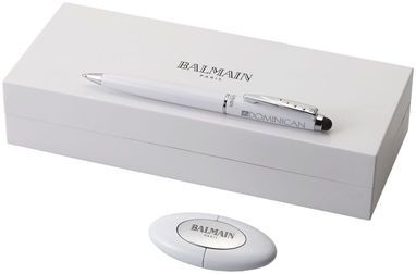 Подарунковий набір ручок, колір білий - 10640901- Фото №2