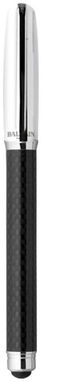Ручка-роллер со стилусом, цвет сплошной черный, серебряный - 10641200- Фото №4