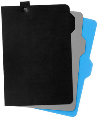 Блокнот Alpha с разделителями, цвет сплошной черный - 10645900- Фото №6