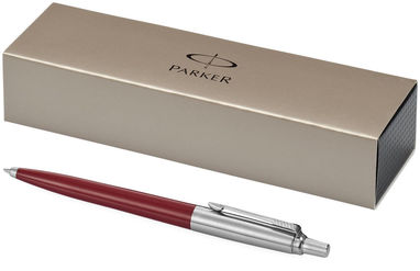 Кулькова ручка Jotter, колір червоний, срібний - 10647502- Фото №1