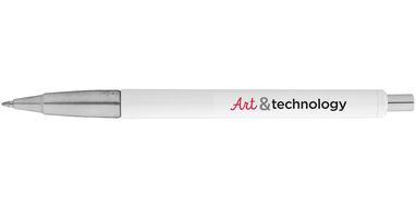 Шариковая ручка Vector, цвет белый, серебряный - 10648002- Фото №2