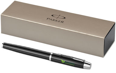 Чорнильна ручка Parker IM, колір суцільний чорний, срібний - 10648800- Фото №2