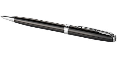 Кулькова ручка Sonnet, колір суцільний чорний, срібний - 10650000- Фото №5