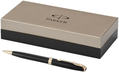 Шариковая ручка Sonnet, цвет сплошной черный - 10650002- Фото №1