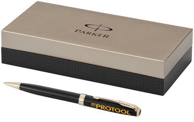 Шариковая ручка Sonnet, цвет сплошной черный - 10650002- Фото №2