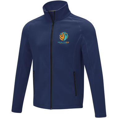Чоловіча флісова куртка Zelus, колір темно-синій  розмір 3XL - 39474556- Фото №2