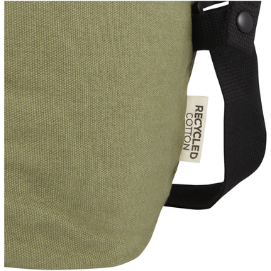 Спортивна сумка Joey із брезенту, переробленого за стандартом GRS, об'ємом 25 л, колір оливковий - 12068160- Фото №8 Спортивна сумка Joey із брезенту, переробленого за стандартом GRS, об'ємом 25 л, колір оливковий - 12068160- Фото №8