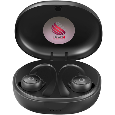 Prixton TWS160S sport Bluetooth® 5.0 спортивні навушники, колір суцільний чорний - 2PA06790- Фото №2