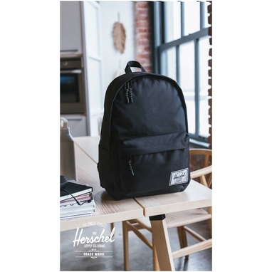 Рюкзак для ноутбука Herschel Classic™ из переработанного материала, 26 л, цвет синий - 12069255- Фото №6