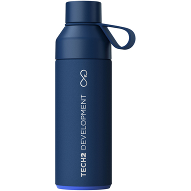 Бутылка для воды Ocean Bottle объемом 500 мл с вакуумной изоляцией, цвет синий - 10075151- Фото №2