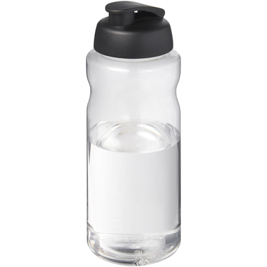 Спортивна пляшка H2O Active® Big Base об’ємом 1 літр, колір чорний - 21017590- Фото №1