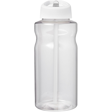 Спортивная бутылка H2O Active® Big Base емкостью 1 литр с крышкой с носиком, цвет белый - 21017601- Фото №3