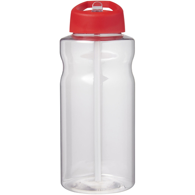 Спортивная бутылка H2O Active® Big Base емкостью 1 литр с крышкой с носиком, цвет красный - 21017621- Фото №3